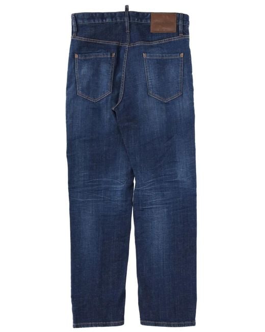 DSquared² Blue Cotton Trousers for men