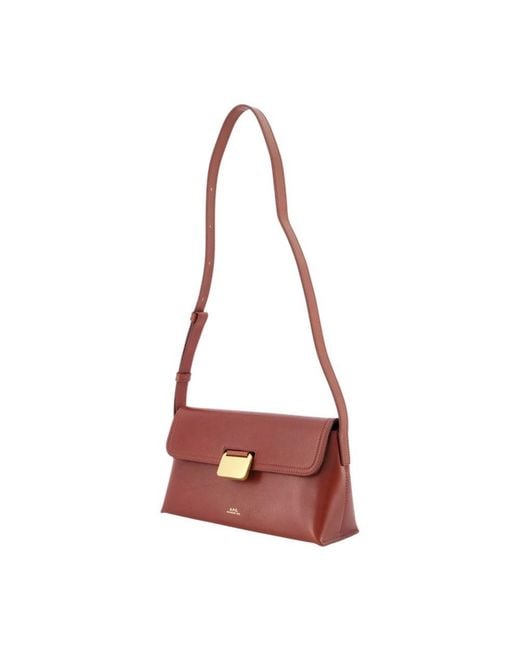 A.P.C. Red Simone Small Shoulder Bag