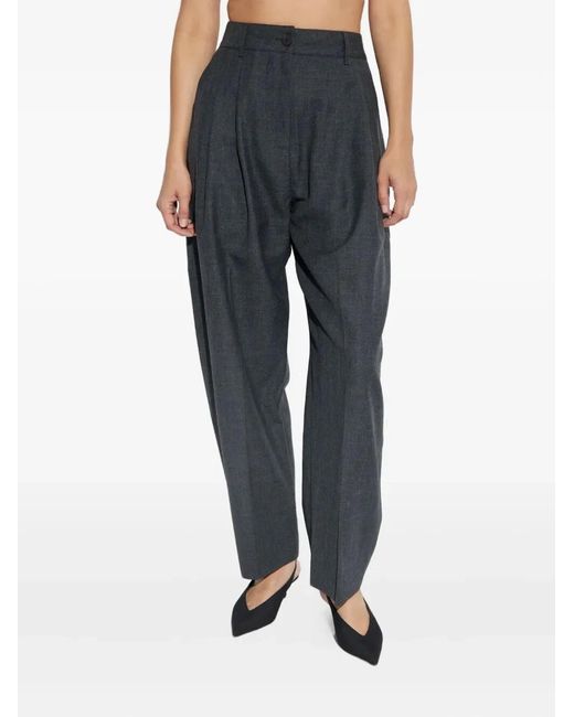 Studio Nicholson Blue "Acuna" Double Pleat Front Pant
