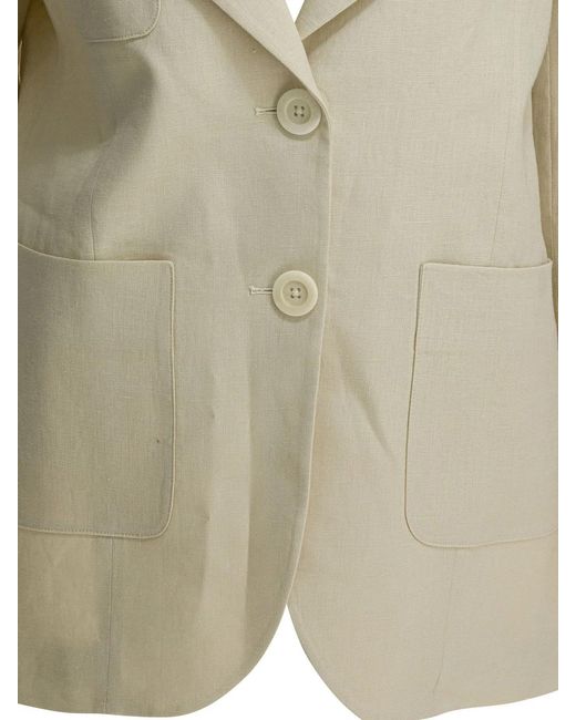 Ines De La Fressange Paris Natural Linen Jacket