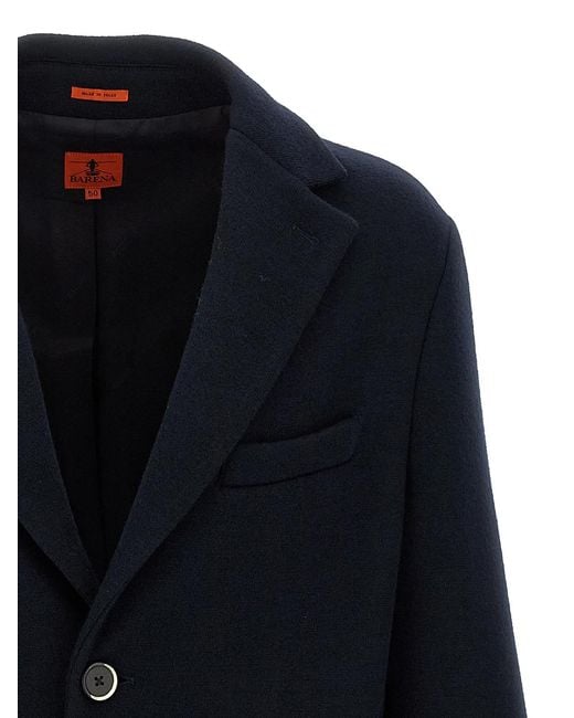 Barena Blue 'Baron' Coat for men