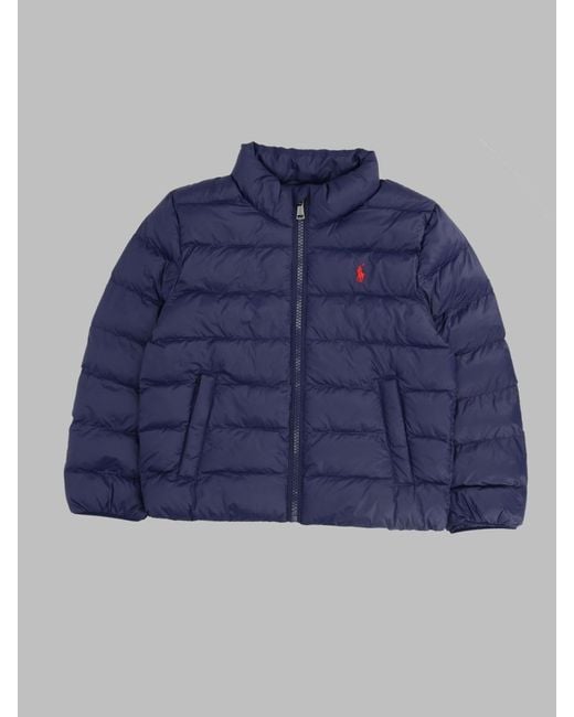 Polo Ralph Lauren Blue Woven-Bomber-Jacket