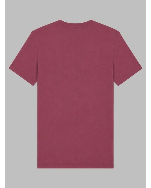 Boss Pink T-Shirt "Tales" Con Patch Logo for men