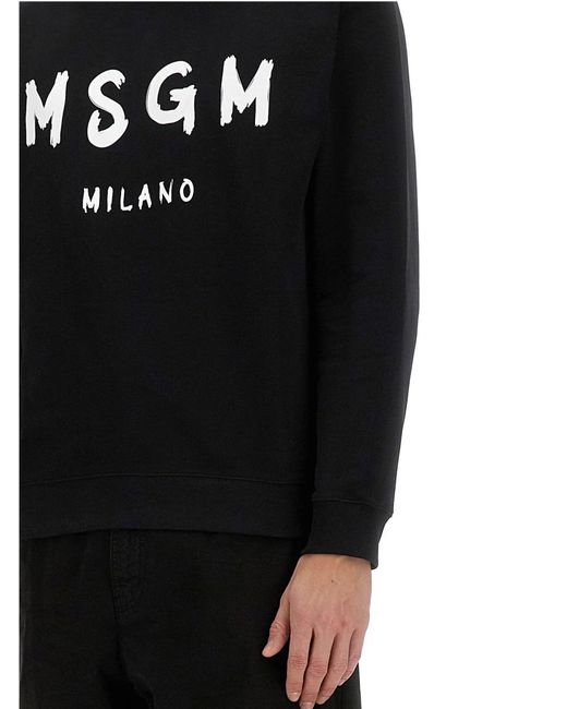 MSGM Black Felpa for men