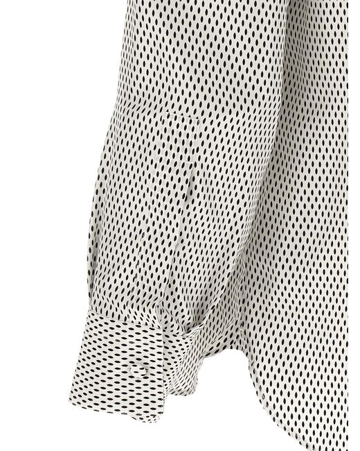 Tom Ford Gray Shirt With Contrast Collar for men