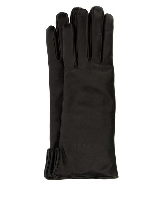 Gucci Black Leather Gloves