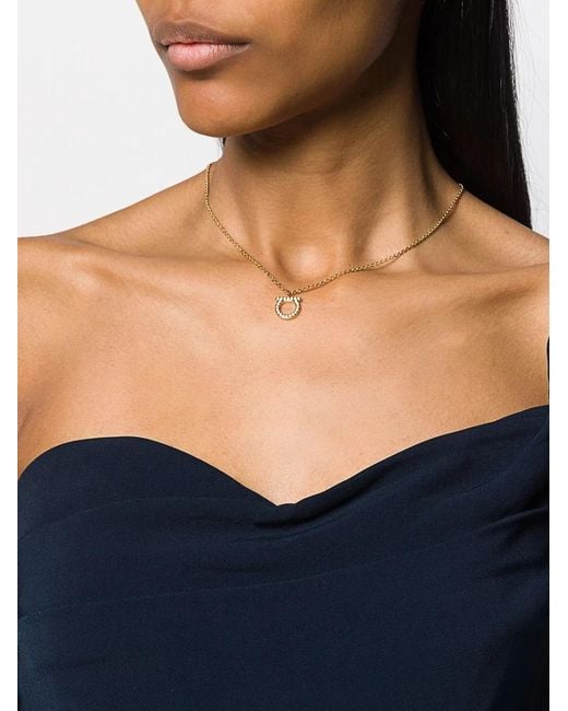 Ferragamo Metallic Iconic Gancini Necklace