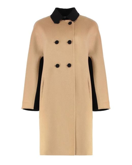 Sartoria Latorre Natural Double-Breasted Coat