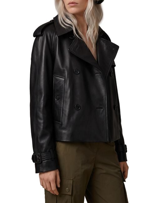 Burberry Black Mayfair Short Trench Coat
