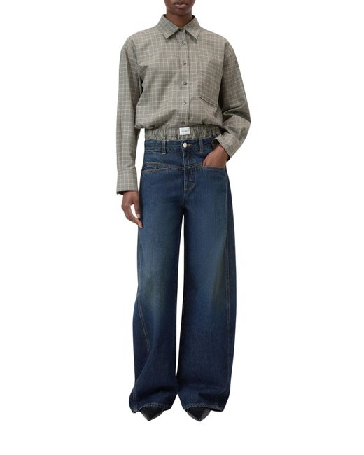 Closed Blue Tori-X Wide-Leg Jeans