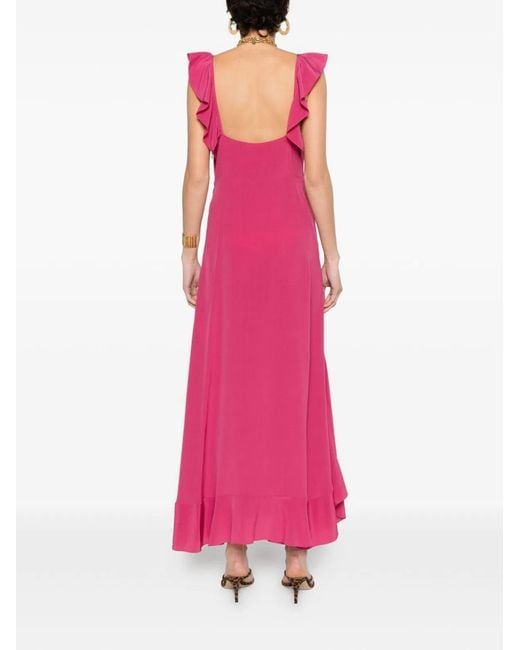 Chloé Pink Tyrian Crepe Dress