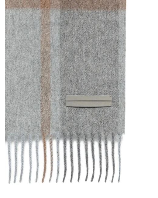 Zegna Gray "Oasi" Cashmere Scarf for men