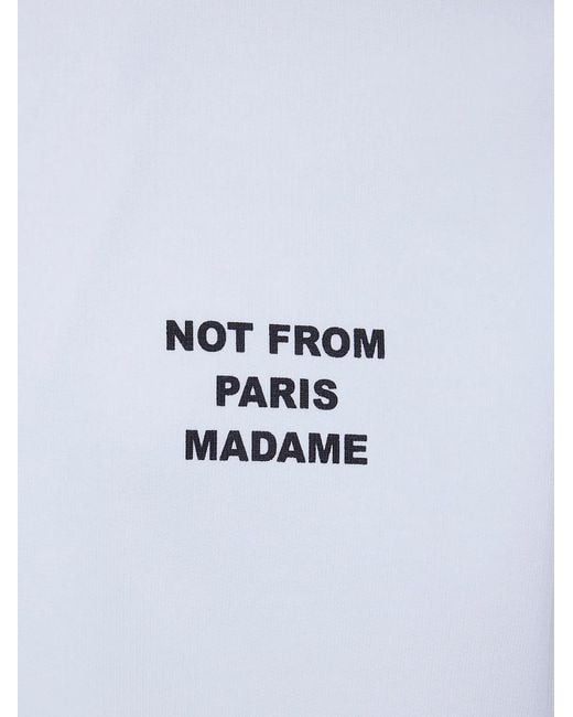 Drole de Monsieur White "Le Sweatshirt Slogan" Sweatshirt for men