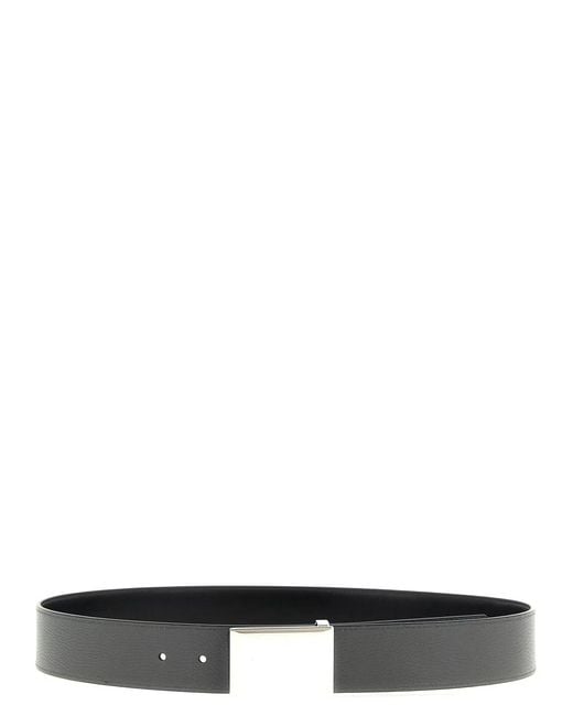 Givenchy White 'Label' Reversible Belt for men