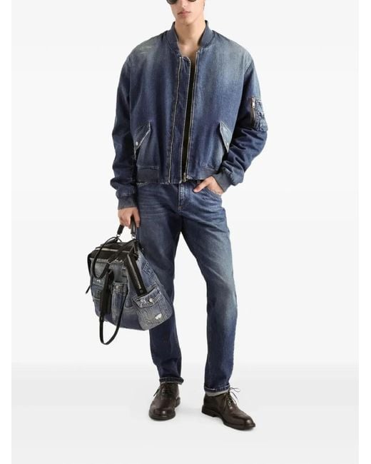 Dolce & Gabbana Blue Dolce & Gabbana Regular Fit Jeans for men
