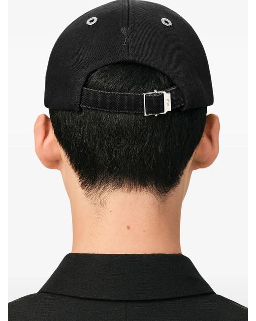 AMI Black Ami Felt Cap for men