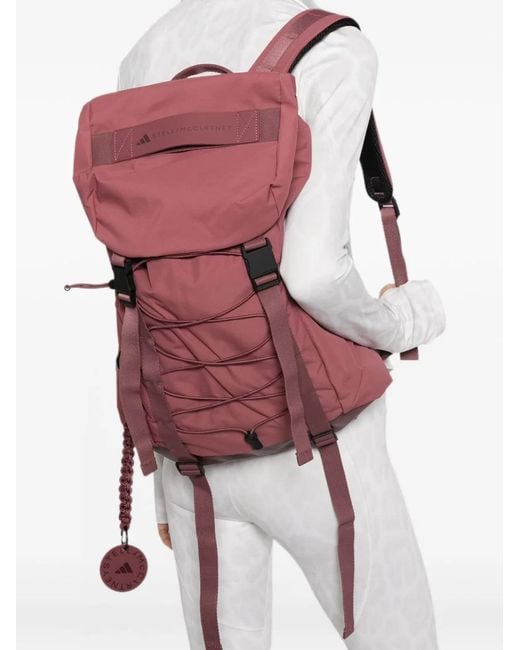 Adidas By Stella McCartney Red Adidas By Stella Mccartney Logo Backpack