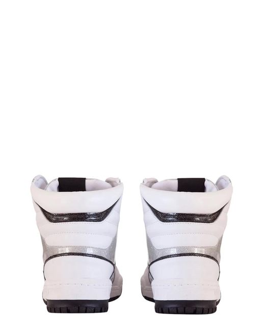 Chiara Ferragni White Logomania High Sneaker