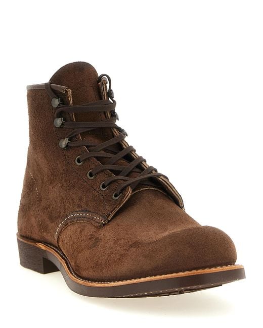 Red Wing Brown Shoes 'Blacksmith' Lace-Up Ankle Boots for men