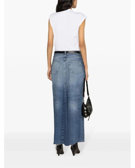 Isabel Marant White Nayda Sleeveless T-Shirt Knot Detail