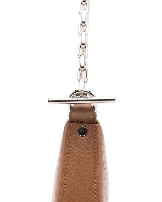 McQueen Brown Grainy Lamb Leather Pouch