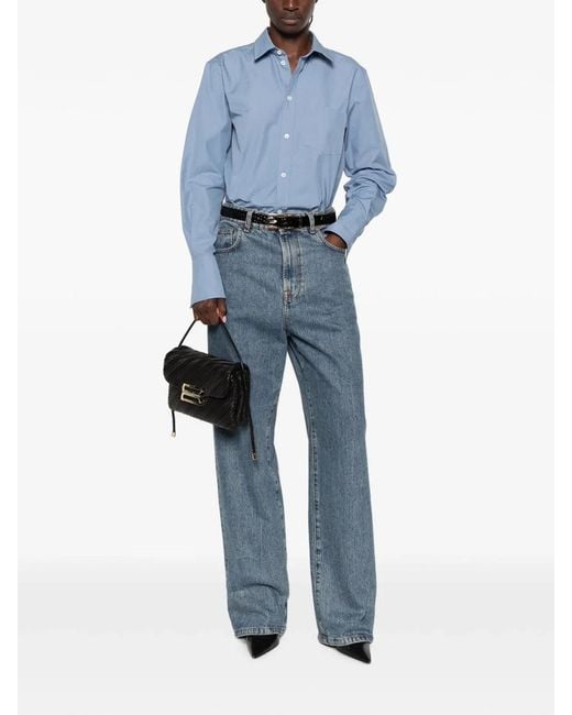 Victoria Beckham Blue Perry Oxford Shirt