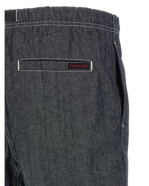 Gramicci Gray 'Japanese Chambray' Bermuda Shorts for men