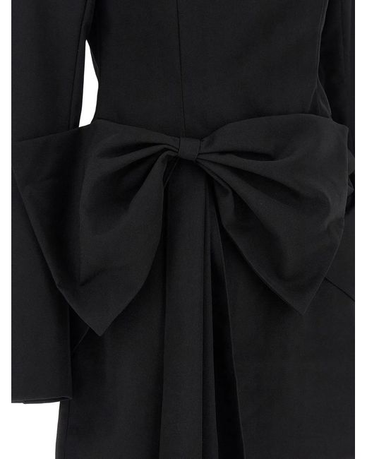 ROTATE BIRGER CHRISTENSEN Black Rotate Birger Christensen Maxi Bow Dress
