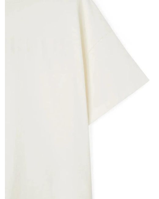 Jil Sander White Cotton T-Shirt for men