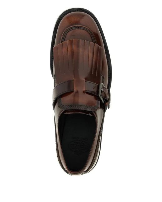Church's Brown Fringe-Accented Monk Shoes
