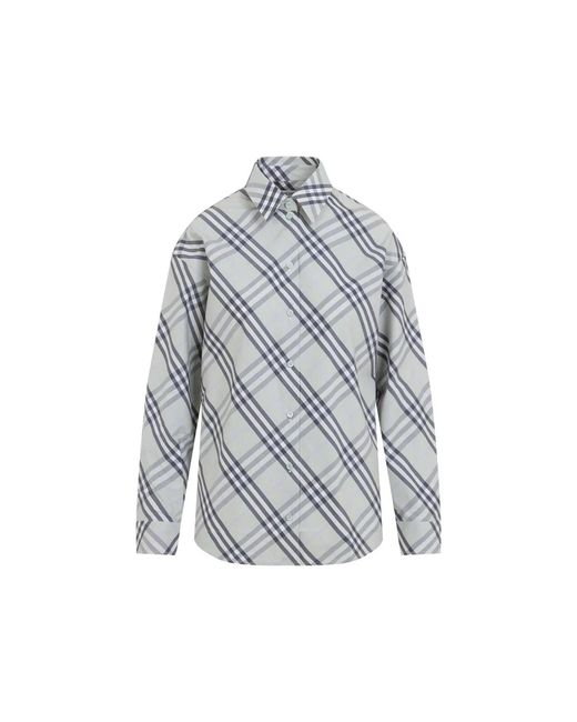 Burberry Gray Elara Shirt Check