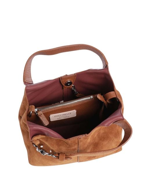 Coccinelle Brown C-Easy Suede Handbag