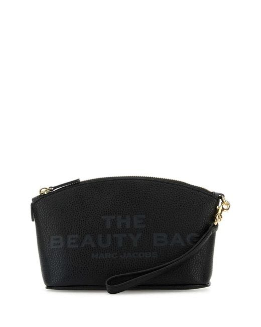 Marc Jacobs Black Leather Zip Fastening Bag