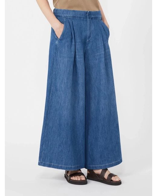 Max Mara Blue S Max Mara Smmnastro Denim Trouser