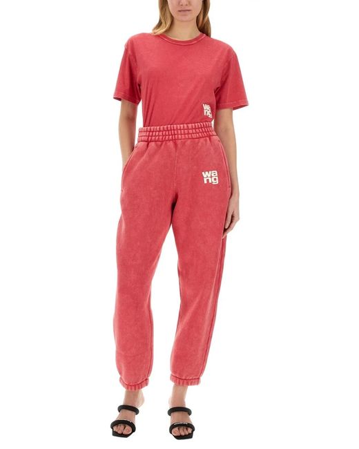 T By Alexander Wang Red T Shirt With Logo