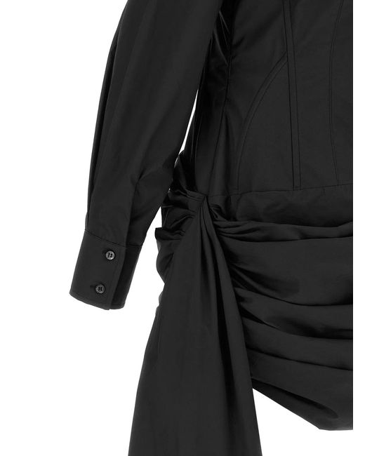 GIUSEPPE DI MORABITO Black Chemisier Dress