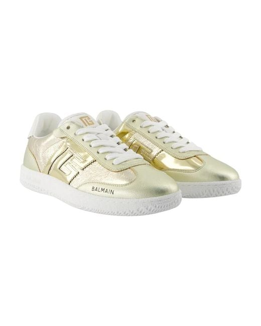 Balmain Metallic Swan Sneakers
