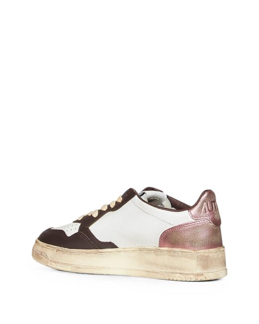 Autry White Sup Vint Low Wom