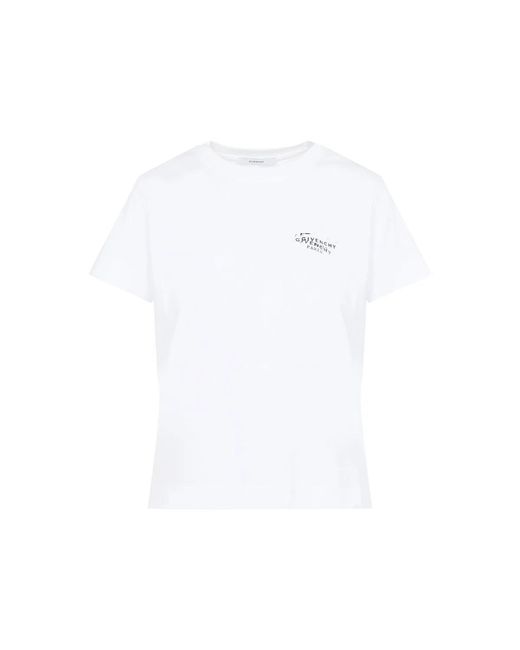 Givenchy White Logo-Printed Tee