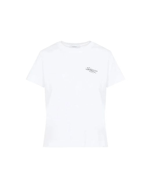 Givenchy White Logo-Printed Tee