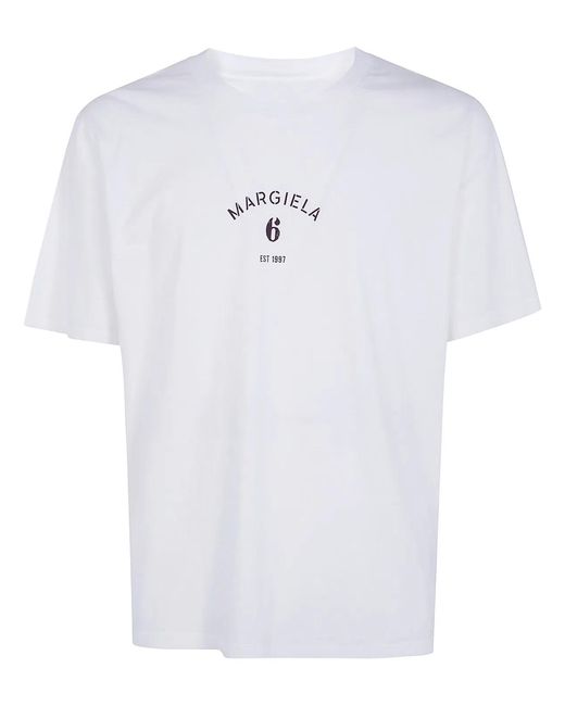 MM6 by Maison Margiela White T-Shirt for men