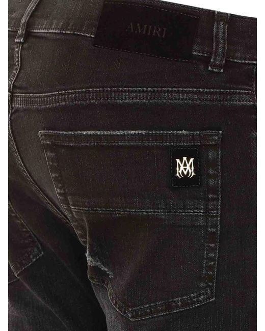 Amiri Black Vintage Studs Mx1 Jeans for men