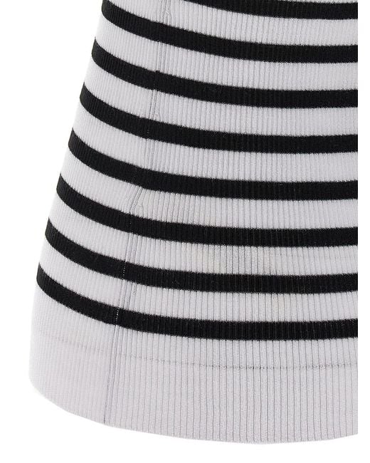 Khaite Gray Wool Sleeveles T-Shirt
