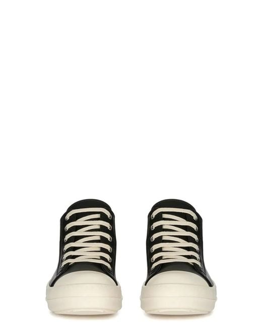 Rick Owens Black Low Sneakers for men