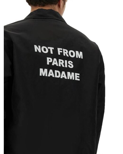 Drole de Monsieur Black Giacca Slogan for men