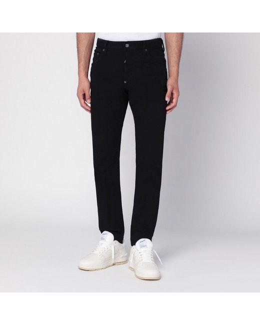 DSquared² Black Tidy Biker Jeans for men