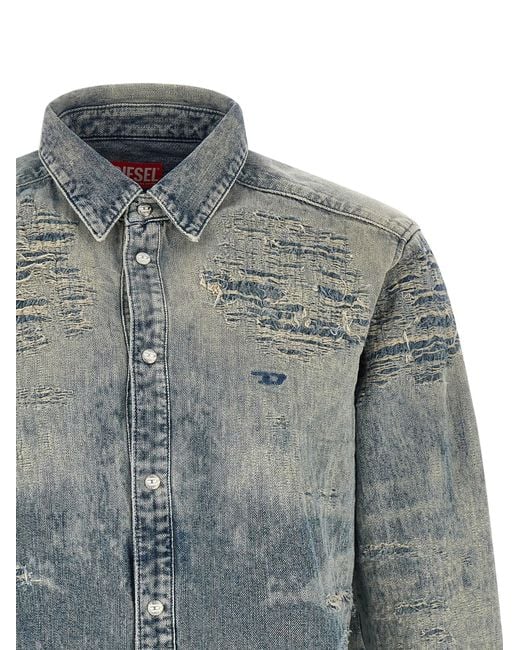DIESEL Gray 'D-Simply' Shirt for men