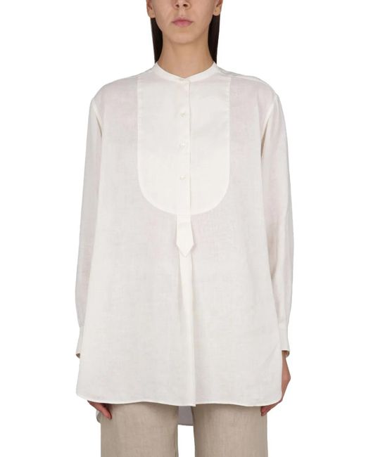 Aspesi White Tunic Shirt