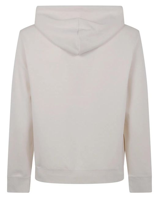 Michael Kors White Embossed Logo Hoodie for men