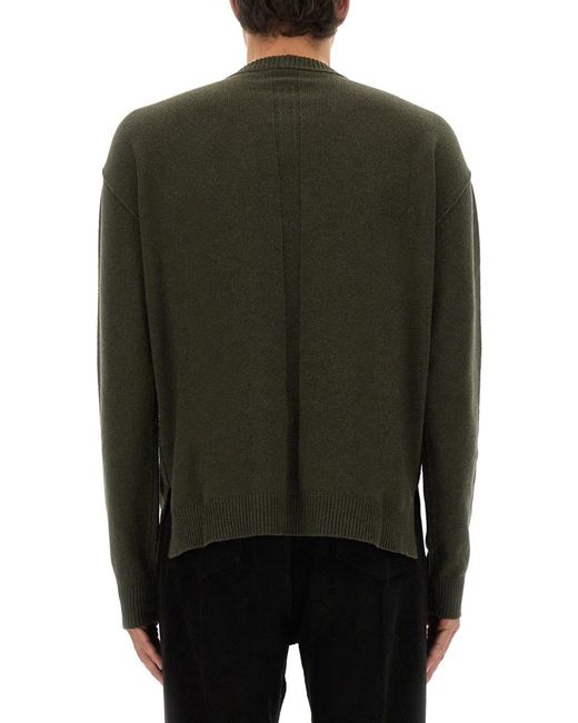 Rick Owens Green Cashmere Sweater for men